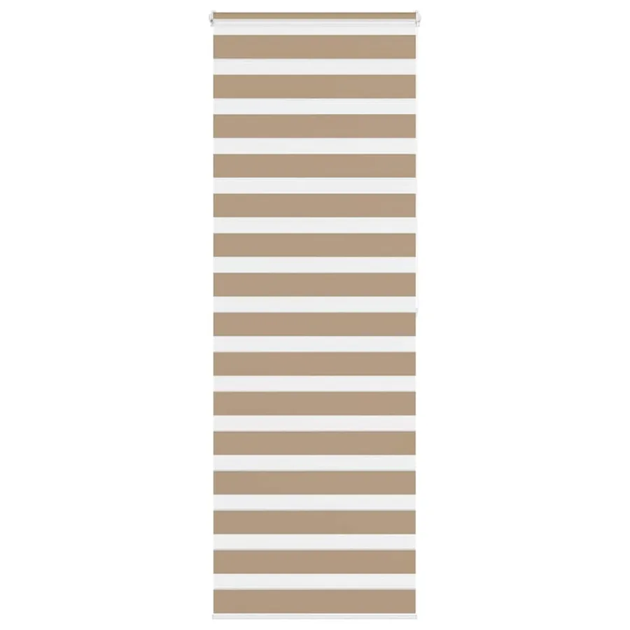 Store zèbre marron sable largeur du tissu 65,9 cm polyester