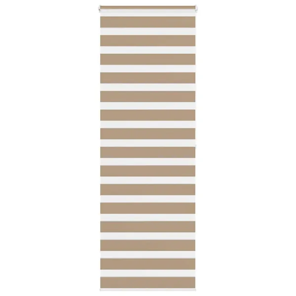 Store zèbre marron sable largeur du tissu 65,9 cm polyester