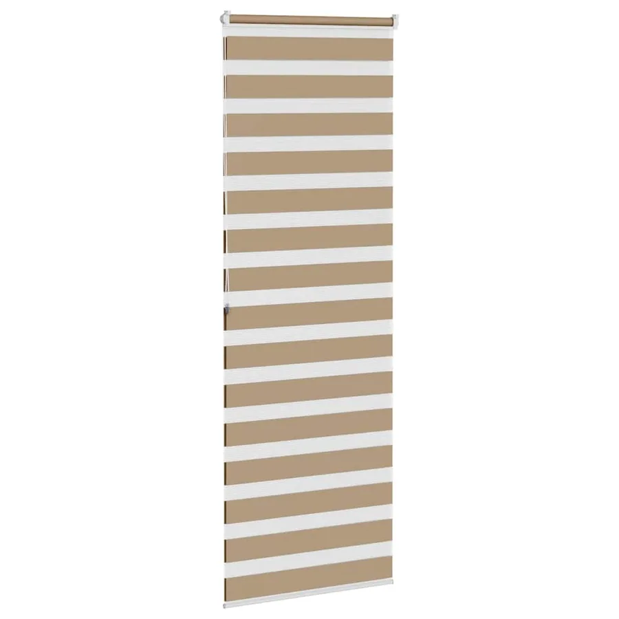Store zèbre marron sable largeur du tissu 65,9 cm polyester - 4