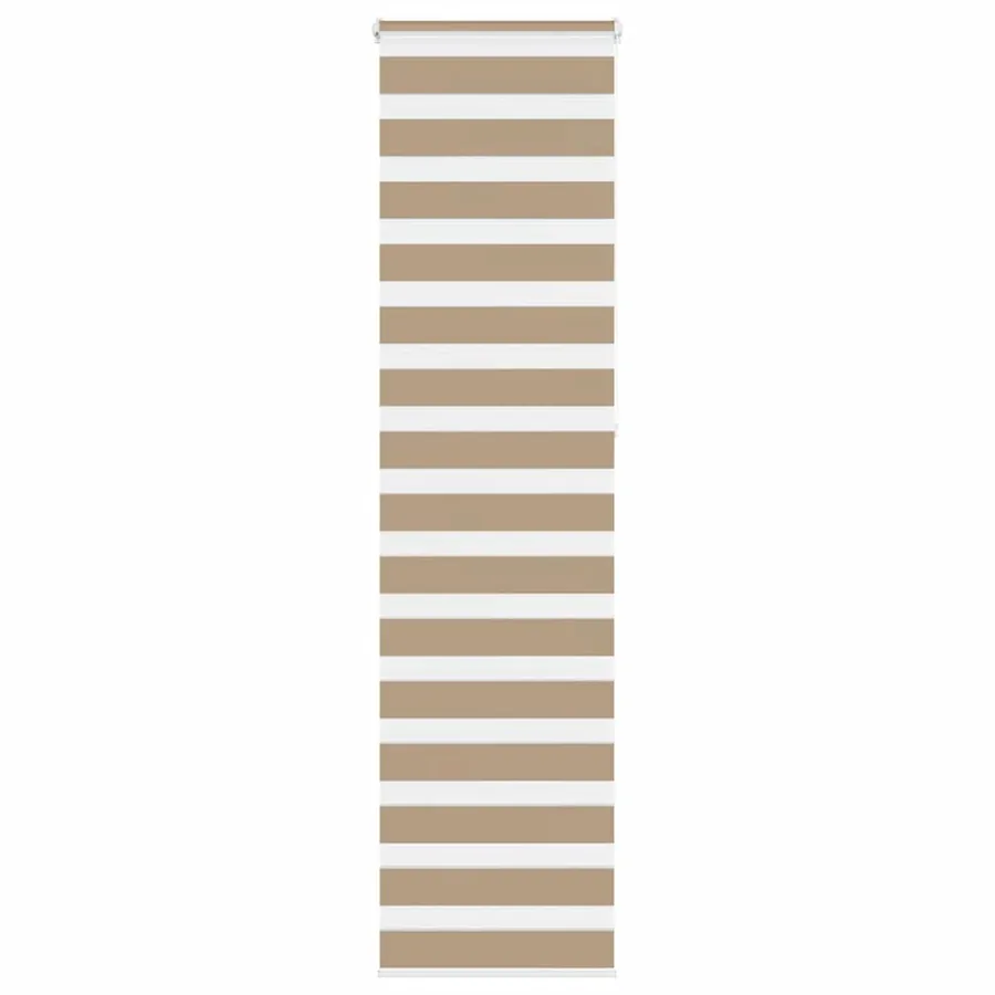 Store zèbre marron sable largeur du tissu 60,9 cm polyester