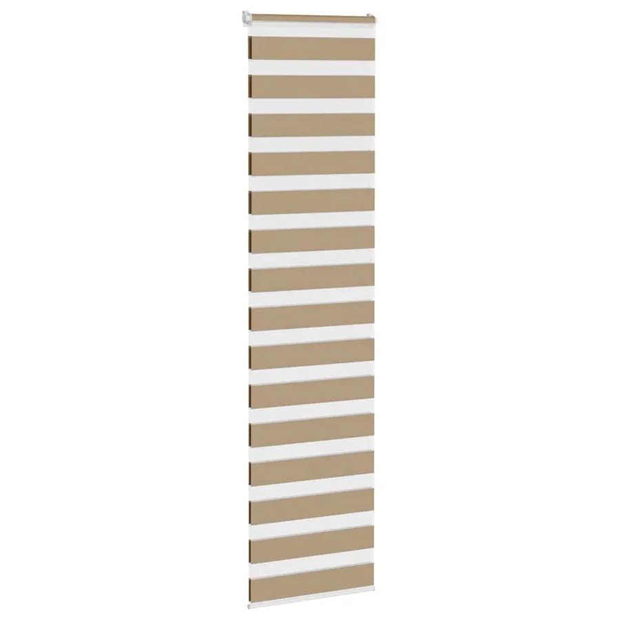 Store zèbre marron sable largeur du tissu 60,9 cm polyester - 3
