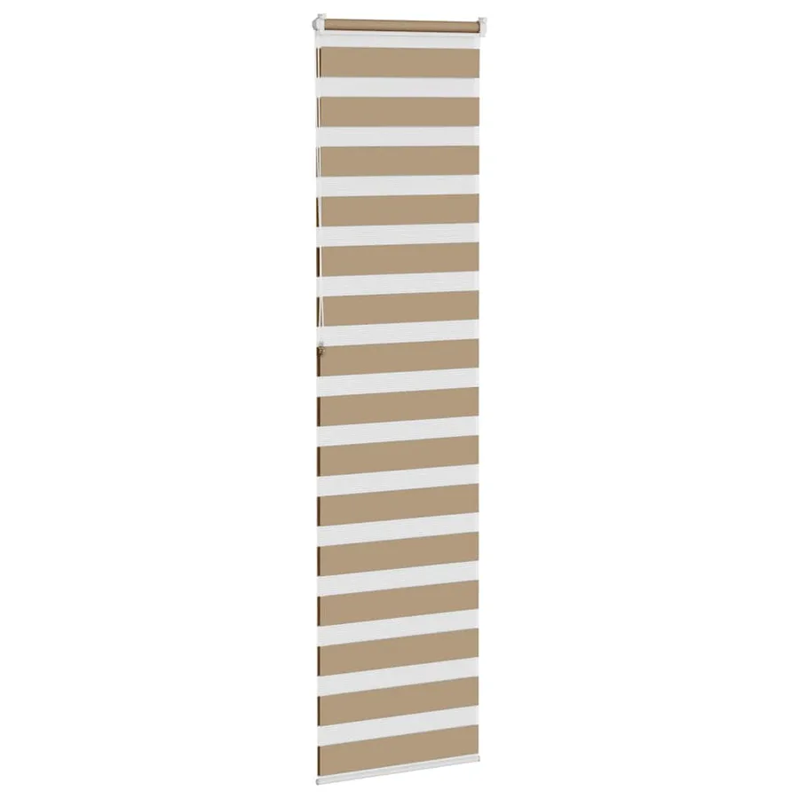 Store zèbre marron sable largeur du tissu 60,9 cm polyester - 4