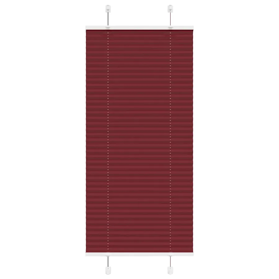 Store plissé rouge bordeaux 65x150 cm largeur du tissu 64,4 cm
