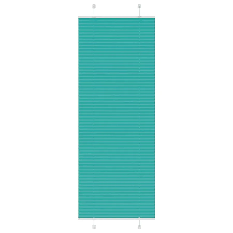 Store plissé vert pétrole 80x200 cm largeur du tissu 79,4 cm