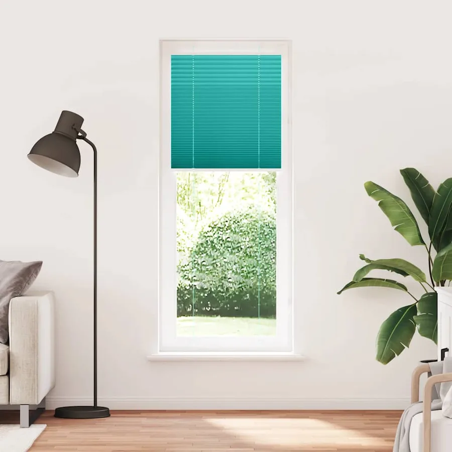 Store plissé vert pétrole 80x200 cm largeur du tissu 79,4 cm - 2