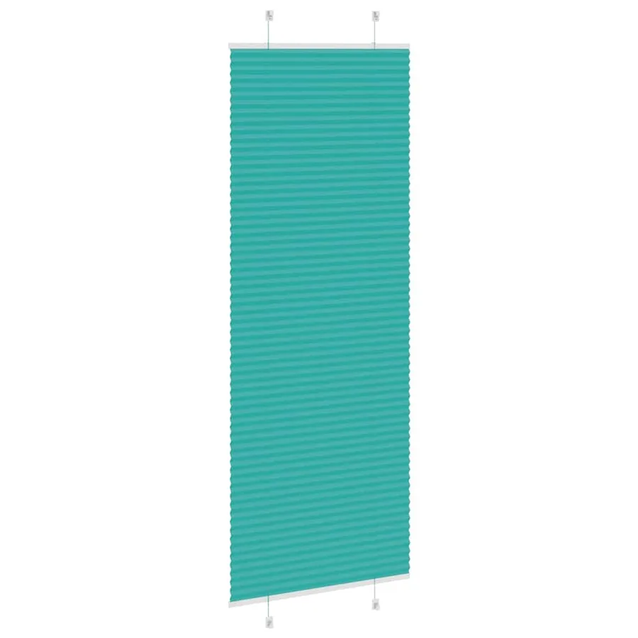 Store plissé vert pétrole 80x200 cm largeur du tissu 79,4 cm - 4