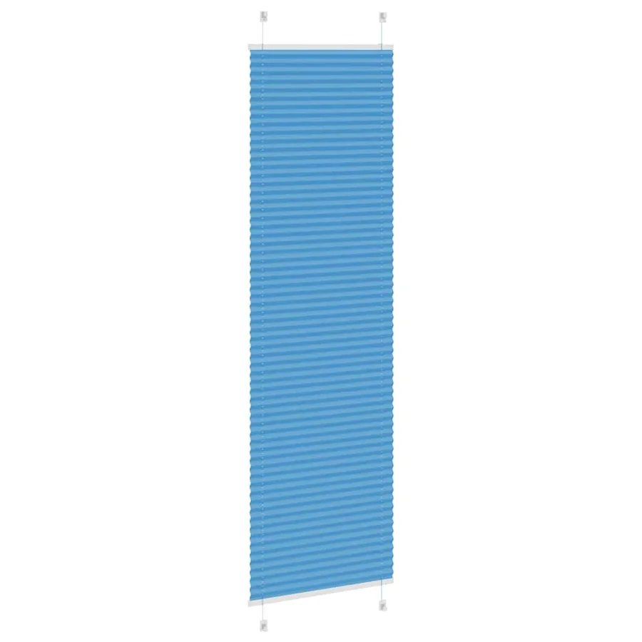 Store plissé bleu 65x200 cm largeur du tissu 64,4 cm polyester - 4