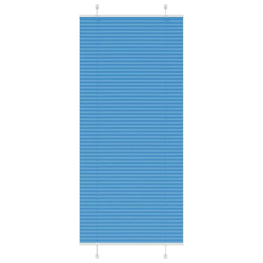 Store plissé bleu 95x200 cm largeur du tissu 94,4 cm polyester
