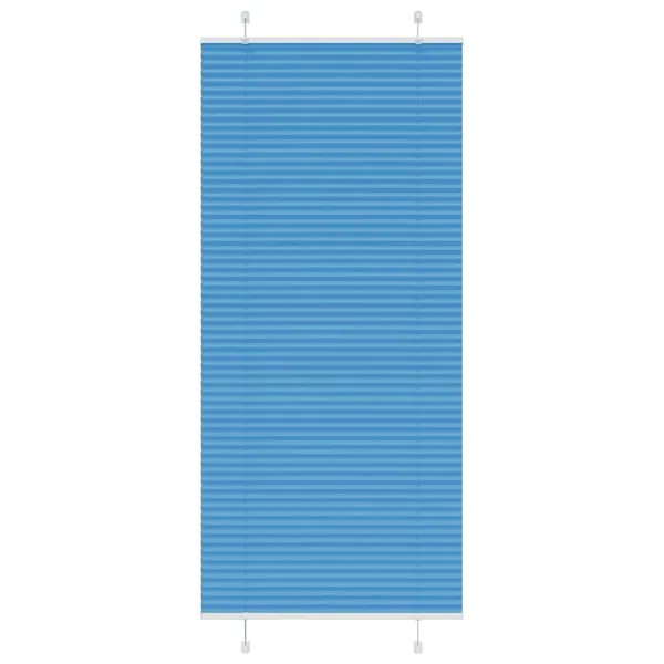 Store plissé bleu 95x200 cm largeur du tissu 94,4 cm polyester