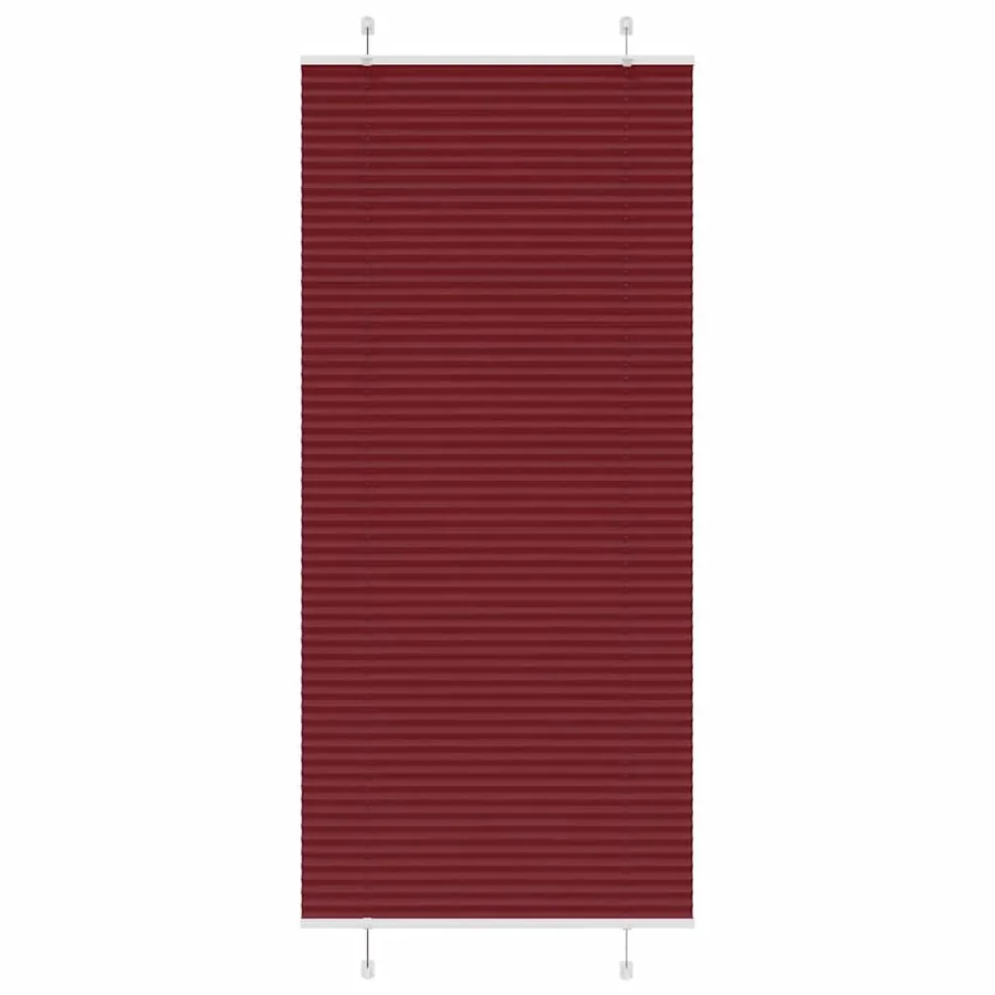 Store plissé rouge bordeaux 85x200 cm largeur du tissu 84,4 cm