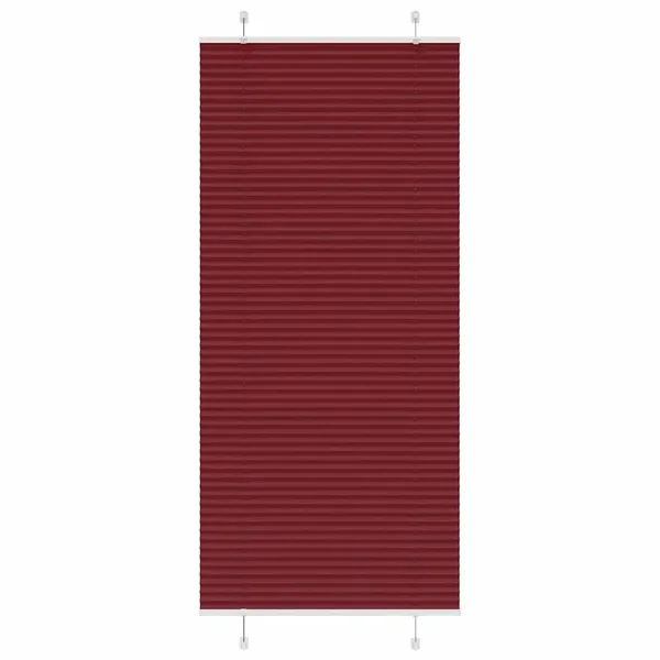 Store plissé rouge bordeaux 85x200 cm largeur du tissu 84,4 cm