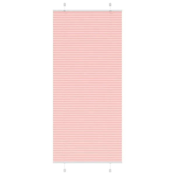 Store plissé rose 100x200 cm largeur du tissu 99,4 cm polyester