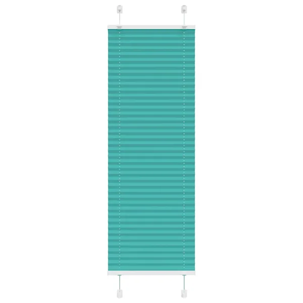 Store plissé vert pétrole 40x100 cm largeur du tissu 39,4 cm
