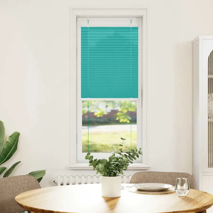 Store plissé vert pétrole 40x100 cm largeur du tissu 39,4 cm - 2