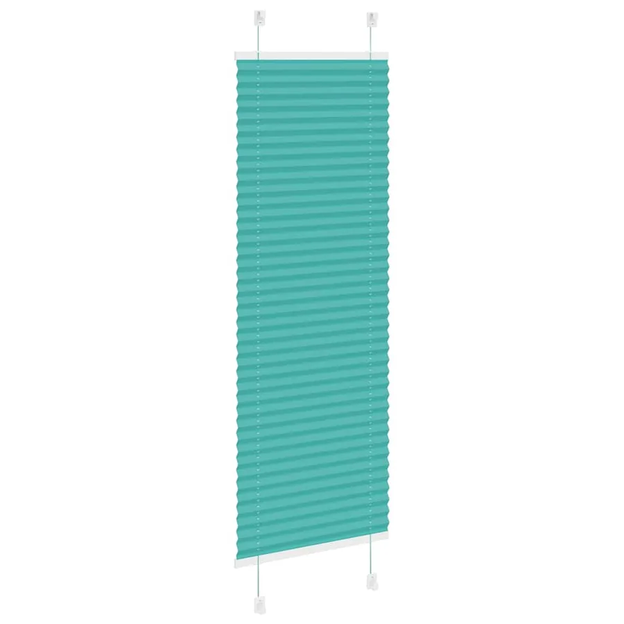 Store plissé vert pétrole 40x100 cm largeur du tissu 39,4 cm - 4