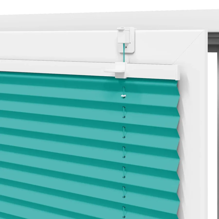Store plissé vert pétrole 40x100 cm largeur du tissu 39,4 cm - 9