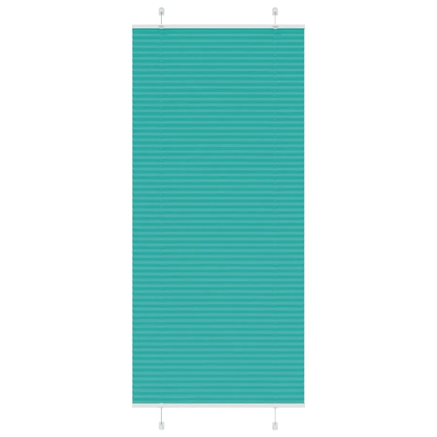 Store plissé vert pétrole 90x200 cm largeur du tissu 89,4 cm