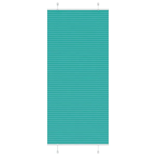Store plissé vert pétrole 90x200 cm largeur du tissu 89,4 cm