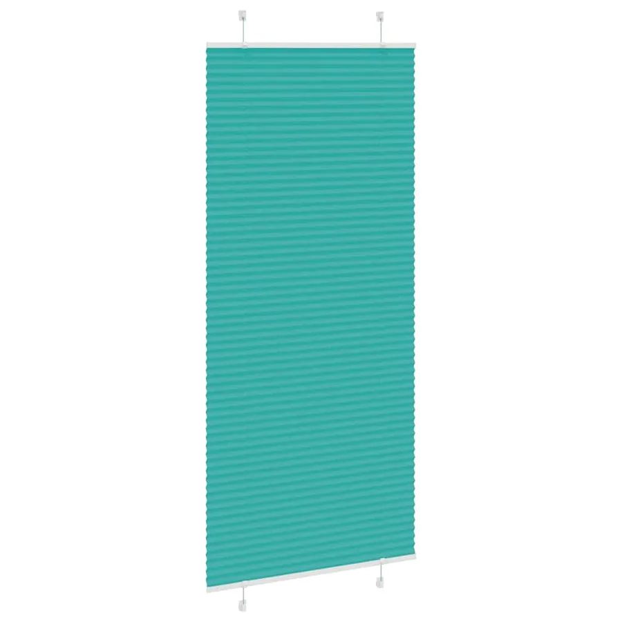 Store plissé vert pétrole 90x200 cm largeur du tissu 89,4 cm - 4