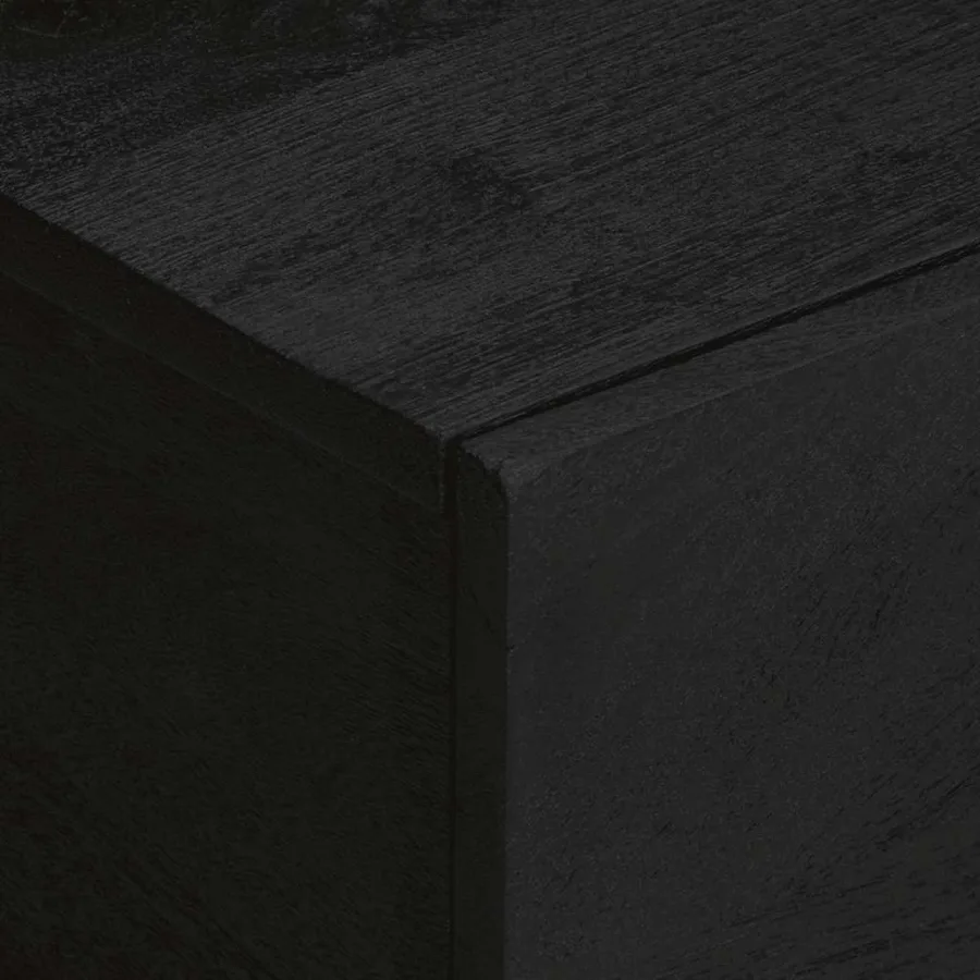 Table basse noir 100x54x40 cm bois d'ingénierie - 6