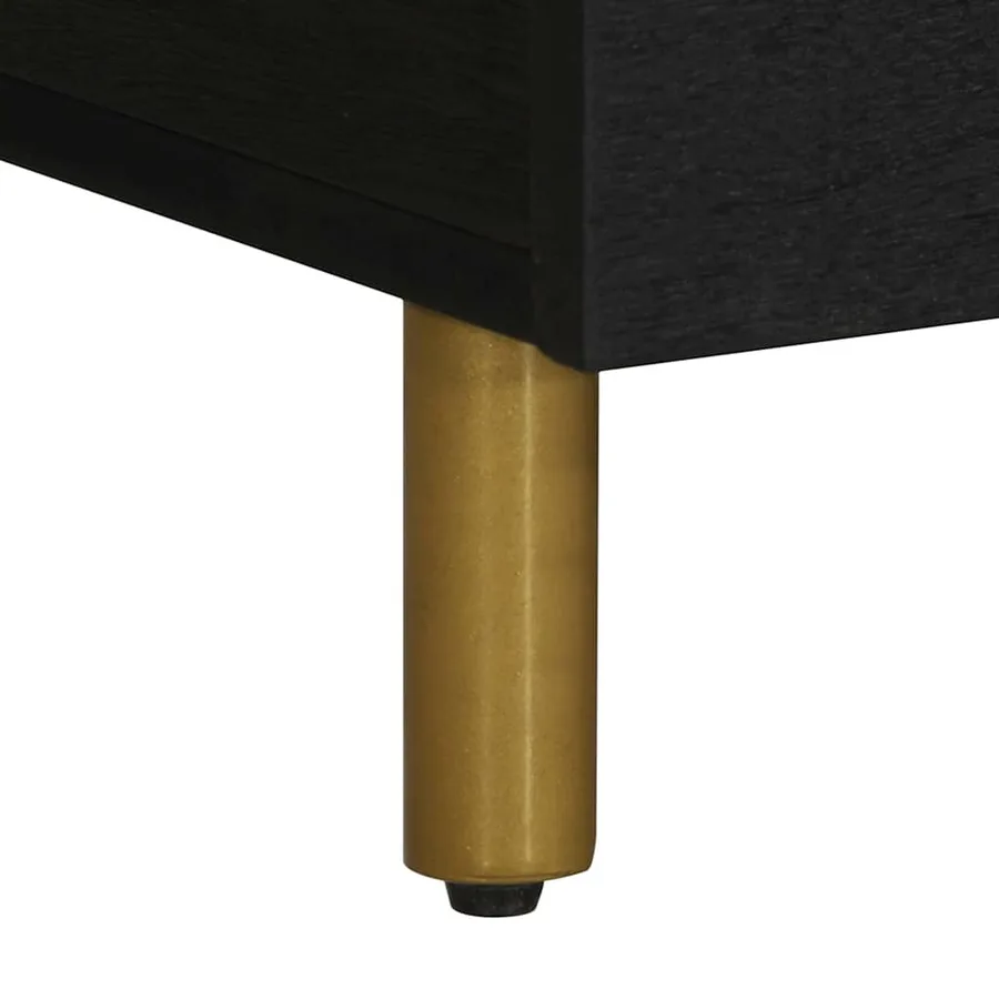 Table basse noir 100x54x40 cm bois d'ingénierie - 8
