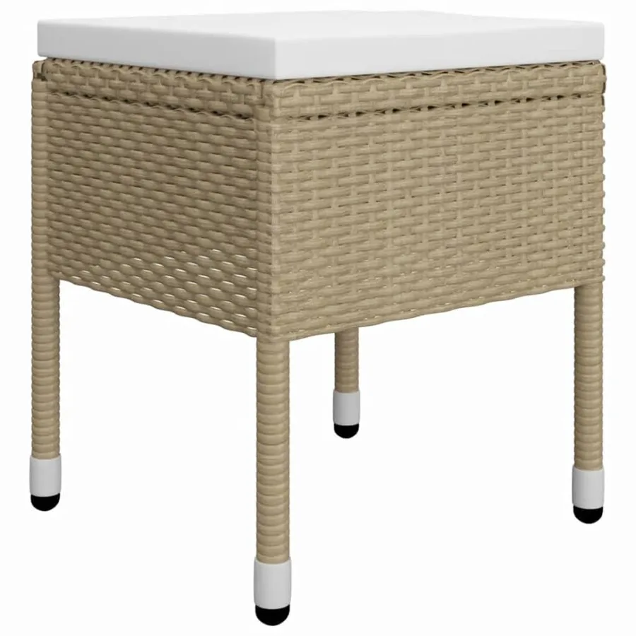 Ensemble à manger de jardin 5 pcs Beige - 8