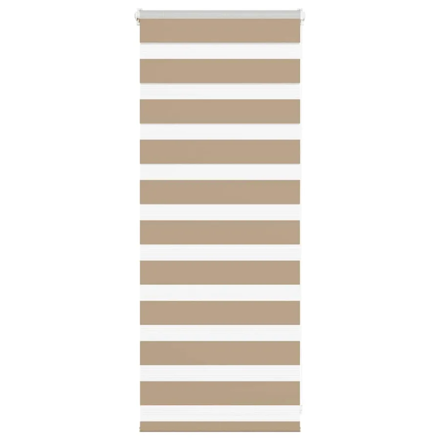 Store zèbre marron sable largeur du tissu 50,9 cm polyester