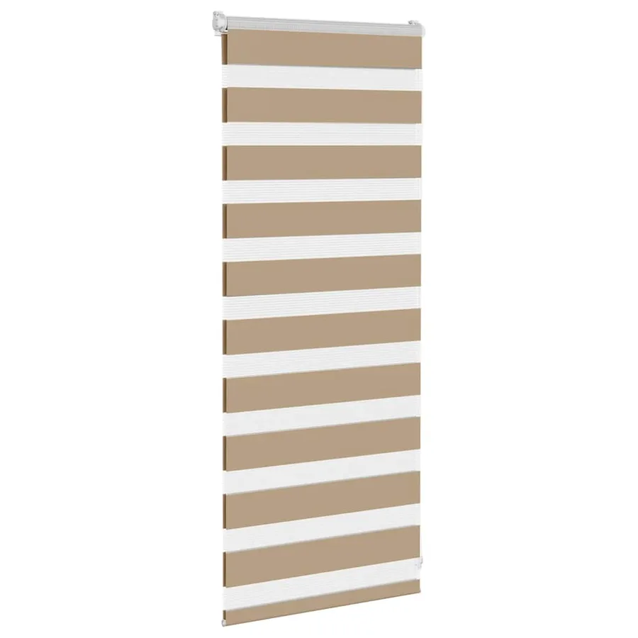 Store zèbre marron sable largeur du tissu 50,9 cm polyester - 3