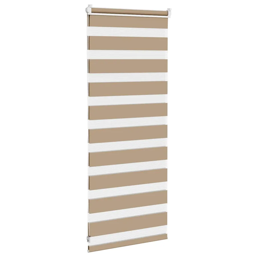Store zèbre marron sable largeur du tissu 50,9 cm polyester - 4