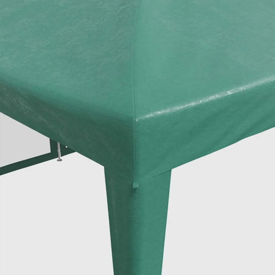 Tente de fête avec 12 parois latérales en maille vert 8x4m PEHD - 7