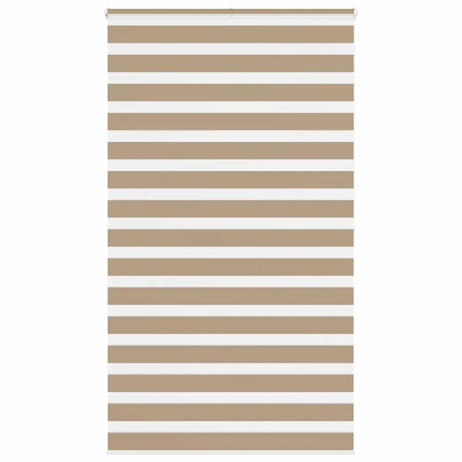 Store zèbre marron sable largeur du tissu 120,9 cm polyester