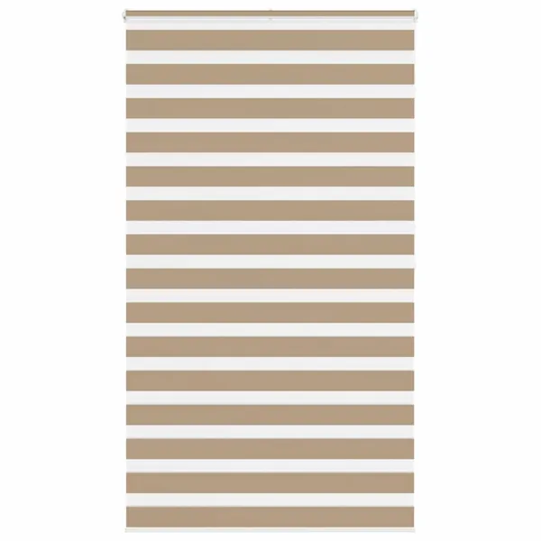 Store zèbre marron sable largeur du tissu 120,9 cm polyester