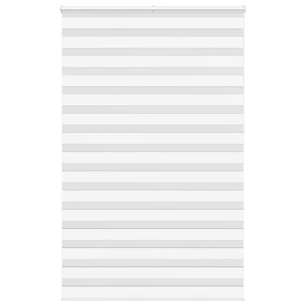Store zèbre blanc 140x230 cm largeur du tissu 135,9cm polyester