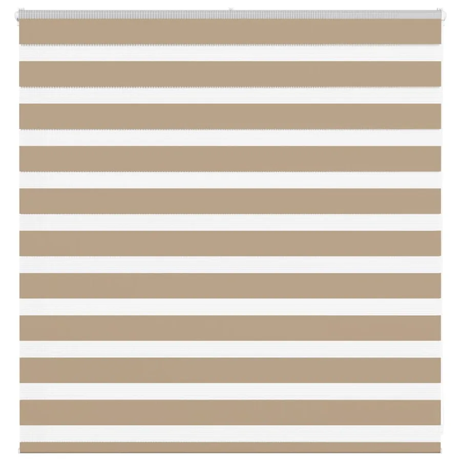 Store zèbre marron sable largeur du tissu 145,9 cm polyester