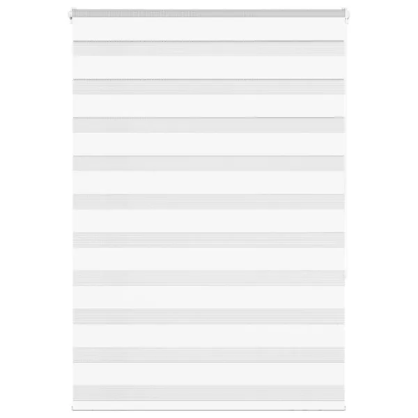 Store zèbre blanc 115x150 cm largeur du tissu 110,9cm polyester
