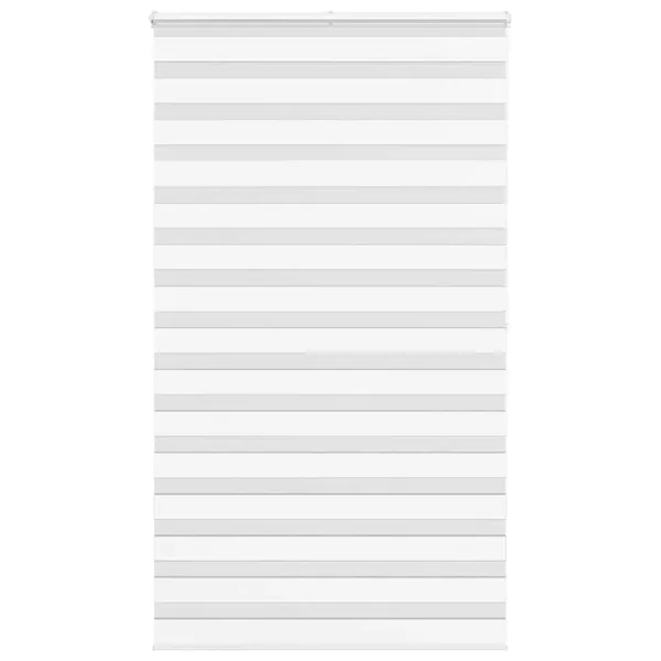 Store zèbre blanc 120x200 cm largeur du tissu 125,9cm polyester