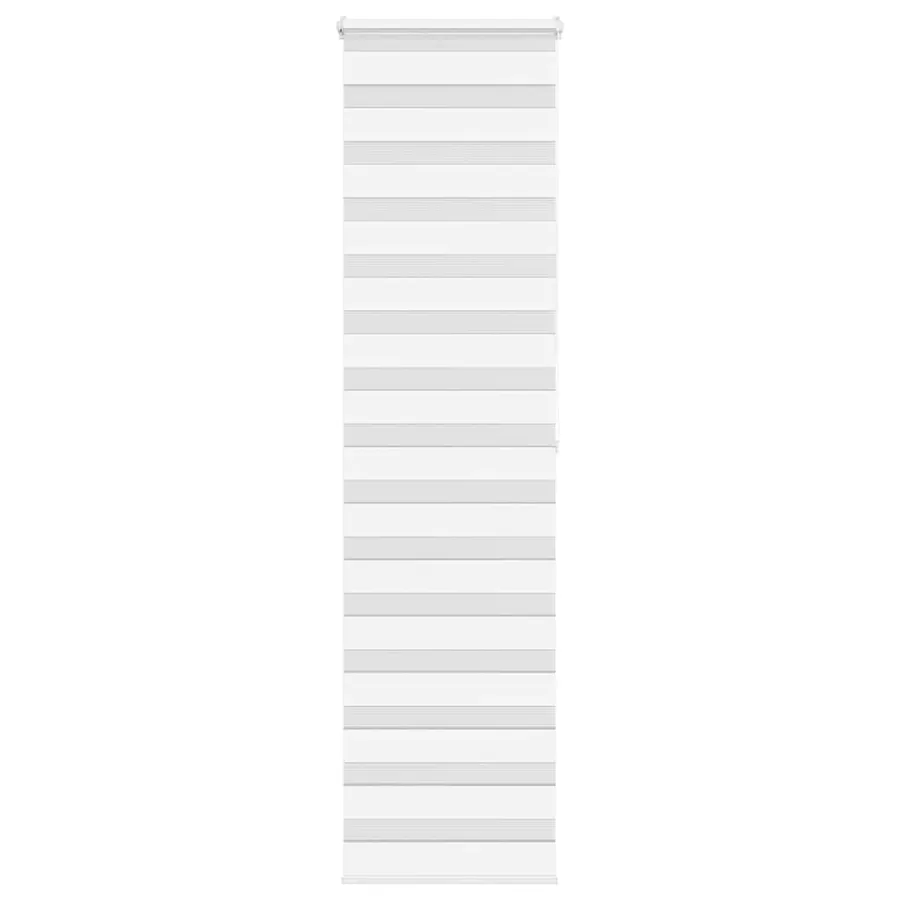 Store zèbre blanc 55x200 cm largeur du tissu 50,9 cm polyester