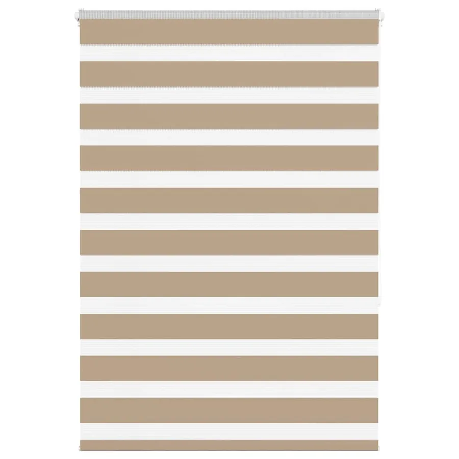 Store zèbre marron sable largeur du tissu 90,9 cm polyester