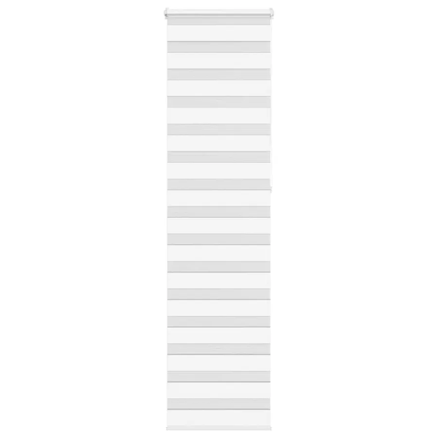 Store zèbre blanc 55x230 cm largeur du tissu 50,9 cm polyester