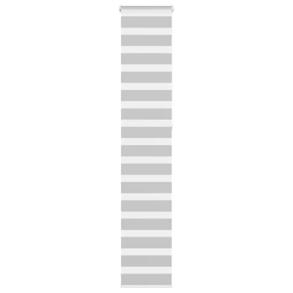 Store zèbre gris clair largeur du tissu 35,9 cm polyester