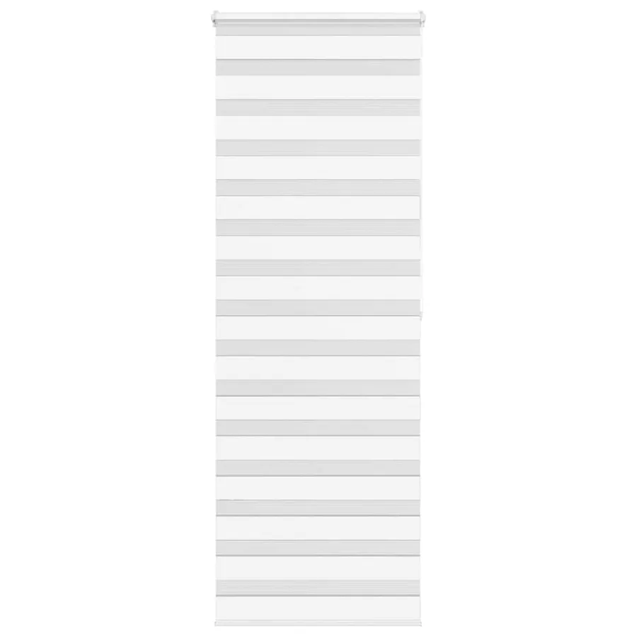Store zèbre blanc 90x200 cm largeur du tissu 85,9 cm polyester