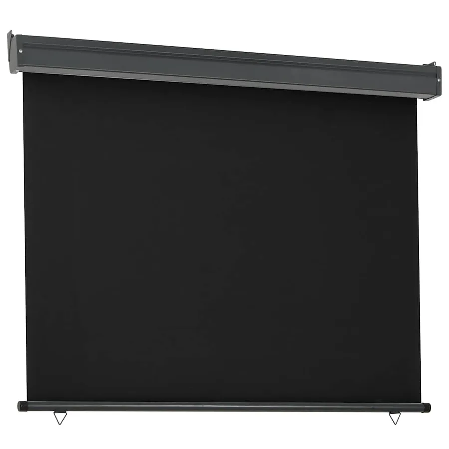Auvent latéral de balcon 125x250 cm noir - 3