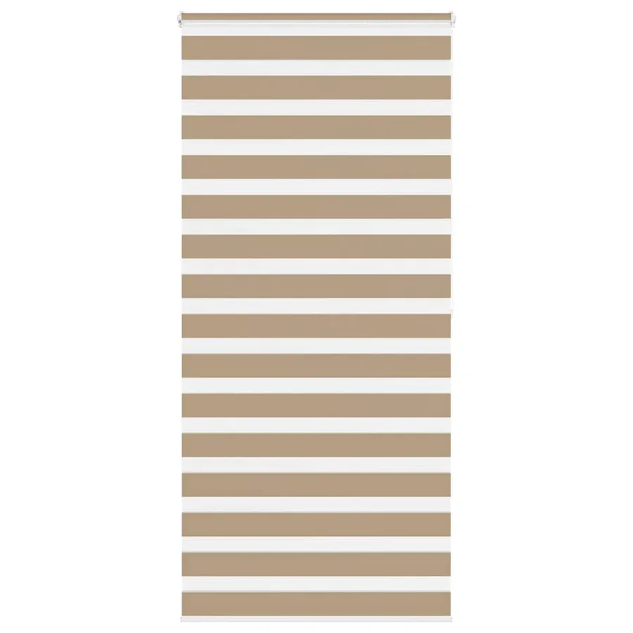 Store zèbre marron sable largeur du tissu 95,9 cm polyester