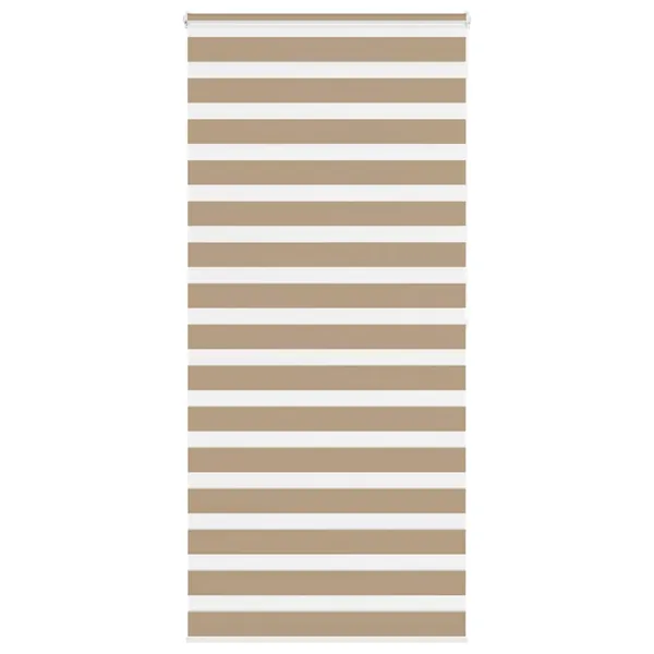 Store zèbre marron sable largeur du tissu 95,9 cm polyester