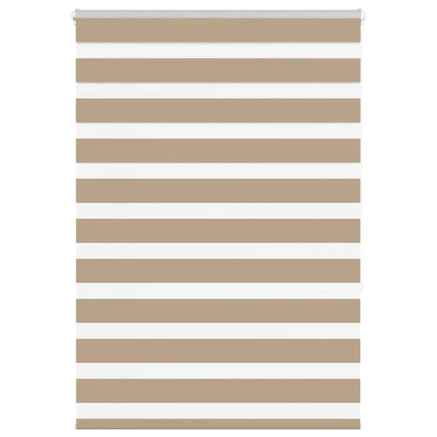 Store zèbre marron sable largeur du tissu 110,9 cm polyester