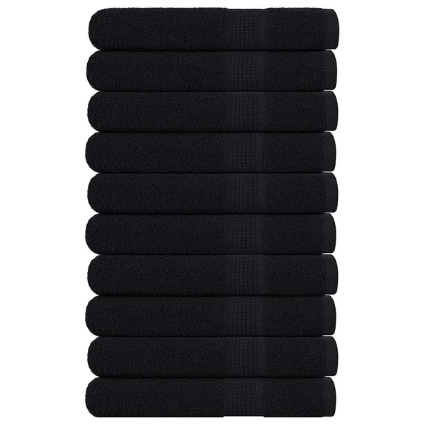Serviettes FROGN 10 pcs noir 100x200 cm 360 g/m²