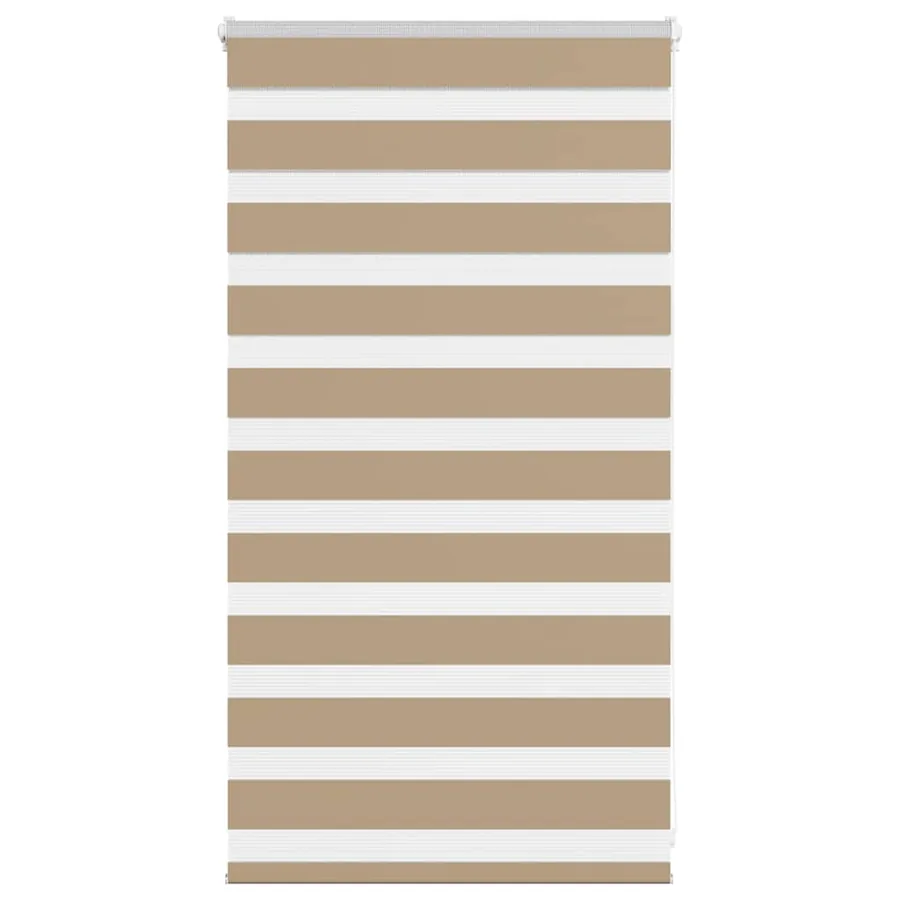 Store zèbre marron sable largeur du tissu 85,9 cm polyester