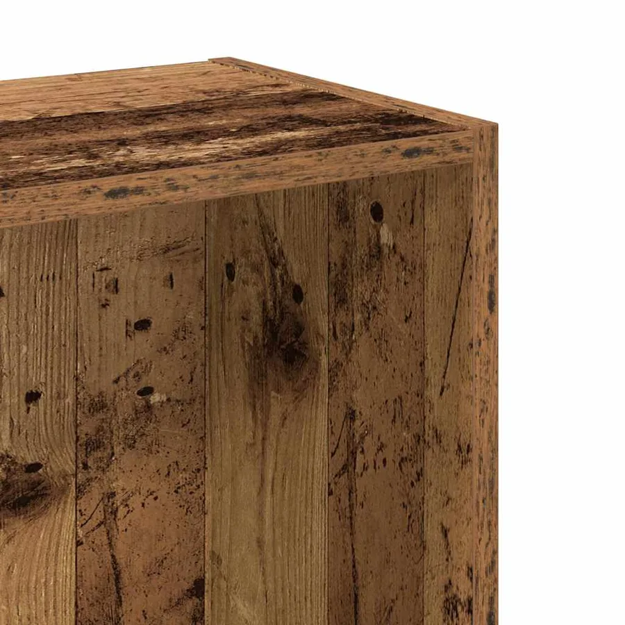 Bibliothèque vieux bois 80x24x76 cm bois d'ingénierie - 7