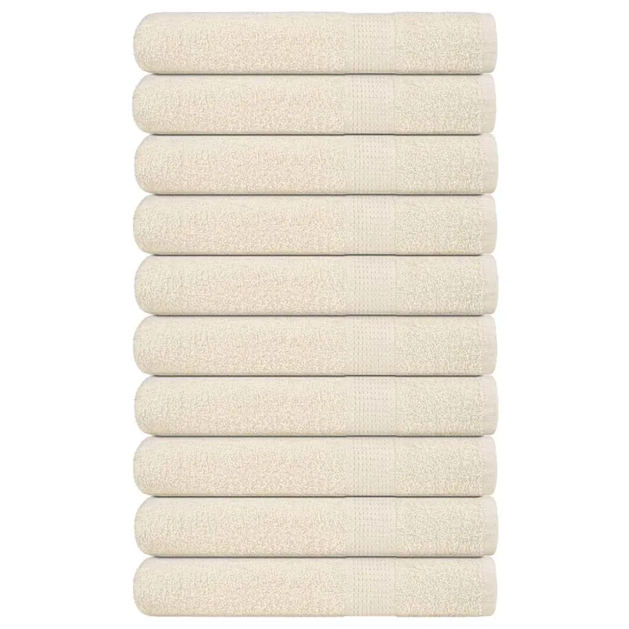 Serviettes FROGN 10 pcs crème 100x200 cm 360 g/m²