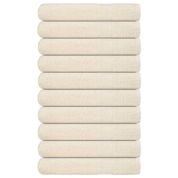 Serviettes FROGN 10 pcs crème 100x200 cm 360 g/m²